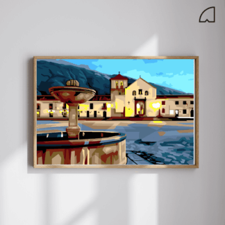 Villa de Leyva- Kit de pintura por números.