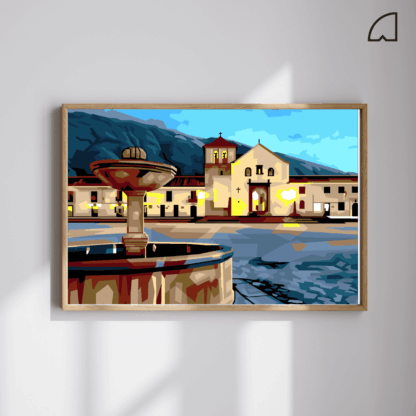 Villa de Leyva- Kit de pintura por números.