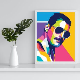 Freddie Mercury-Kit de pintura por números.