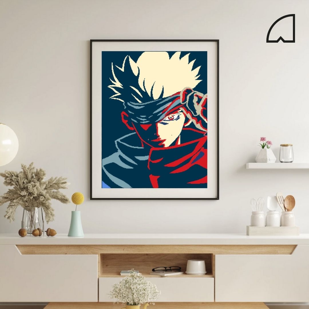 Gojo minimalista-Kit de pintura por números.