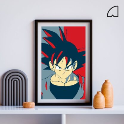 Goku minimalista-Kit de pintura por números.