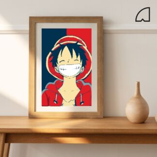 Lufy minimalista- Kit de pintura por números.