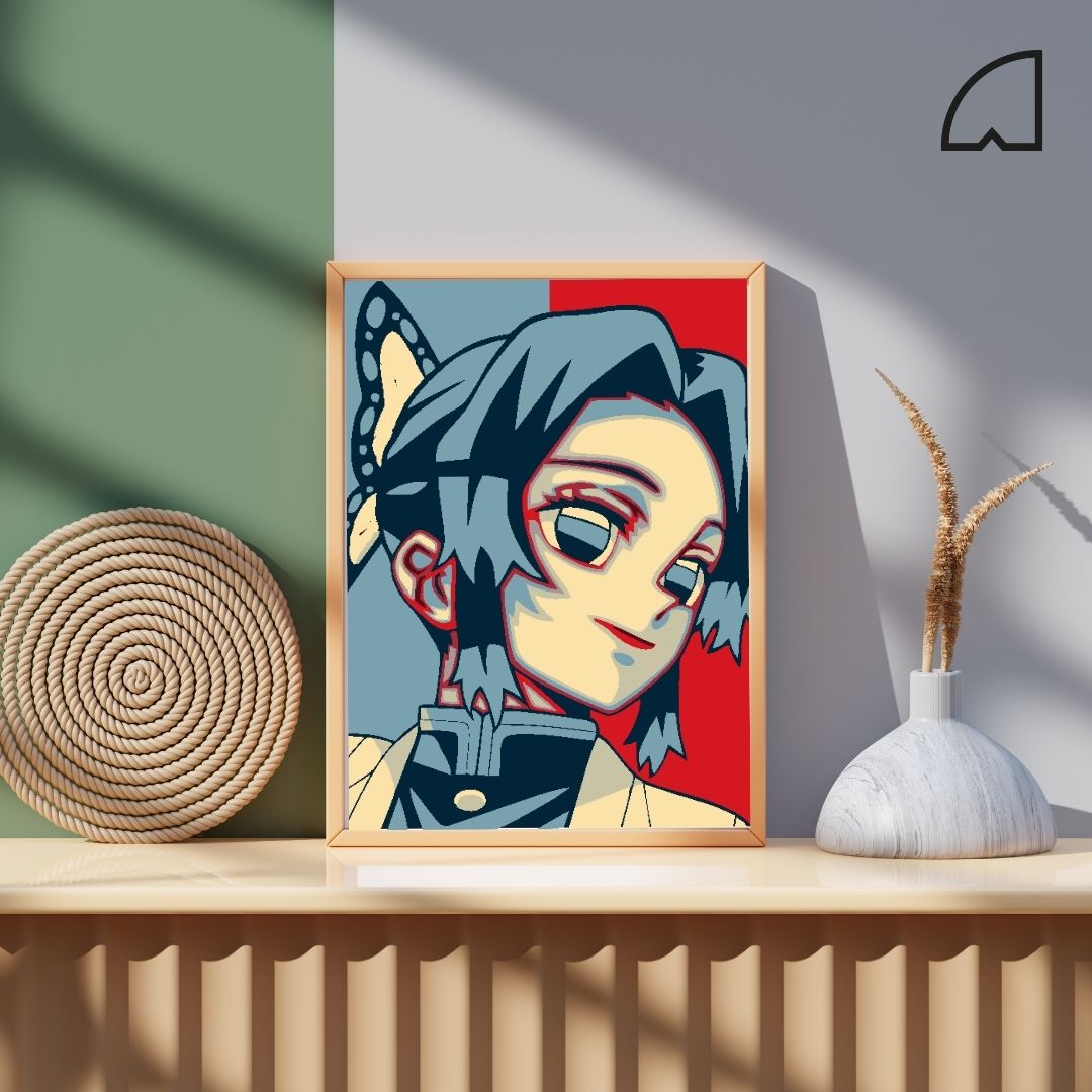 Shinobu minimalista-Kit de pintura por números.