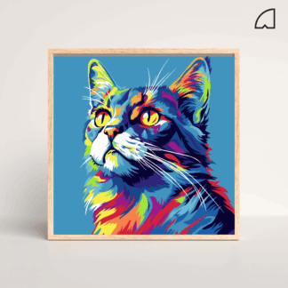 Gato Monet- Kit de pintura por números.