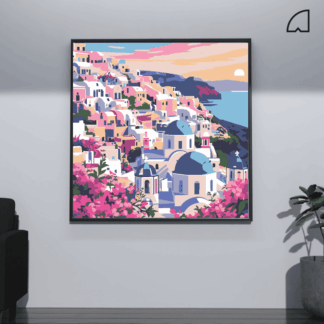 Santorini- Kit de pintura por números.