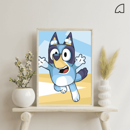Bluey- Kit de pintura por números.