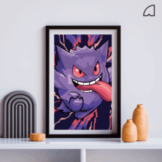Gengar- Kit de pintura por números.