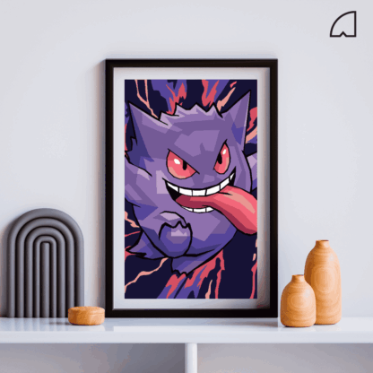 Gengar- Kit de pintura por números.