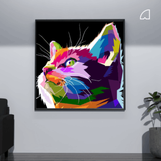 Gato Picasso-Kit de pintura por números.