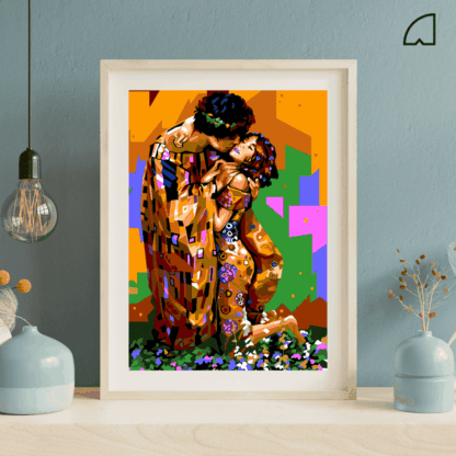 El Beso- Kit de pintura por números.