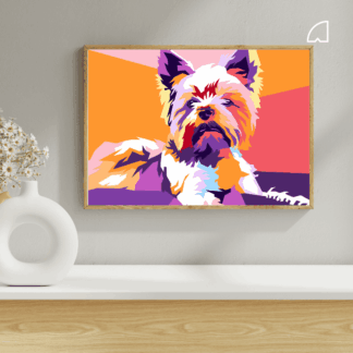 Yorkie-Kit de pintura por números.