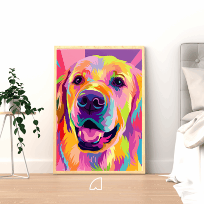 Golden Retriever-Kit de pintura por números