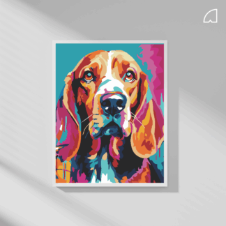 Beagle- Kit de pintura por números.