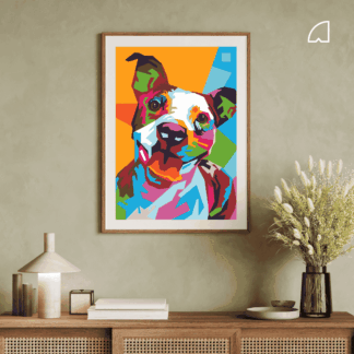 Pitbull-Kit de pintura por números.