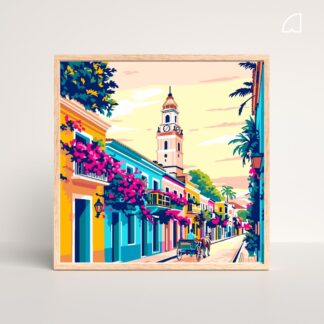 Cartagena de indias- Kit de pintura por números.