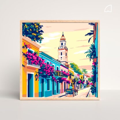 Cartagena de indias- Kit de pintura por números.