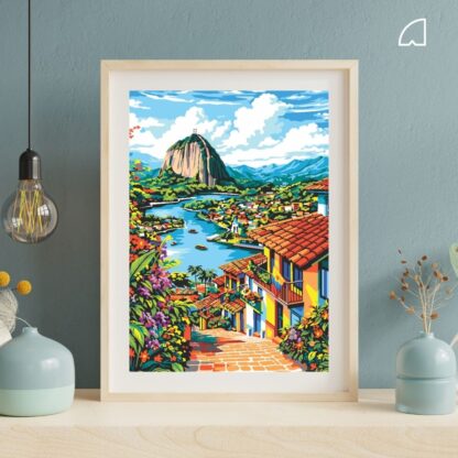 Guatapé- Kit de pintura por números.