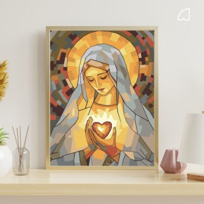 Sagrado corazón- Kit de pintura por números.